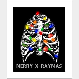 Merry X-raymas T-shirt Funny Christmas Gift Posters and Art